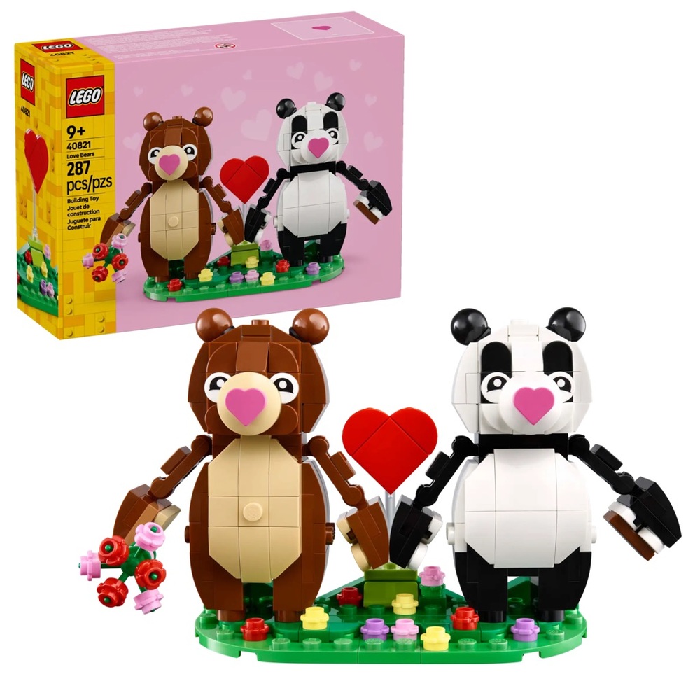 LEGO Love Bears Building Toy - Brown, White, Pink